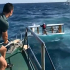 Rescatan a un naufrago en Vilassar de Mar