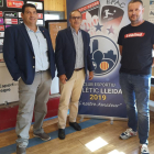 Joan Bosch, president; Xavier Batalla, vicepresident; i David Romaní, president de l’Atlètic Segre.