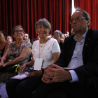 El president de la Generalitat, Quim Torra, en un moment de les jornades sobre desobediència civil.