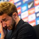 Samper no va poder contenir les llàgrimes en el comiat del Barça.