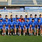 El Lleida B ha vuelto a dar salida a la última hornada de juveniles del club, con los que intentará recuperar la categoría perdida.