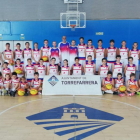 Participants en el III International Basketball Camp, que va finalitzar ahir a Torrefarrera.