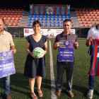 Gerard Caro, Alba Pijuan, Xavier Rossell-Aparicio i Josep Boté, ahir en la presentació del torneig.