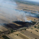 El incendio de Belianes afectó a más de nueve hectáreas de superficie agrícola en un campo de cereal. 