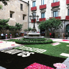 Una de las alfombras de flores del Corpus del pasado año.