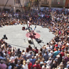 La plaza Major es uno de los puntos habituales de FiraTàrrega que concentra a más público.