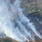 Una gran columna de humo podía observarse desde varios kilómetros de distancia. 