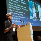 El profesor Ramón López de Mántaras, durante su conferencia "Inteligencia artificial:Progresos y desafios" .