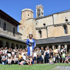 Foto de familia de las personas que se llaman Urgell presentes en la primera cita en La Seu d’Urgell. 