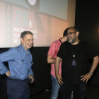 José Luis Alcaine (izquierda), ayer durante la clase magistral que ofreció en Screenbox Funatic.