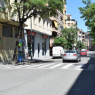 El atropello de ayer tuvo lugar en el paso de peatones de la calle Bisbe Iglesias Navarri de La Seu. 