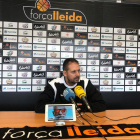 Jorge Serna durante la rueda de prensa previa a la Lliga Catalana.
