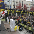 Imagen de Carme Forcadell en el acto de final de campaña de la ANC en Lleida, el 9-N.