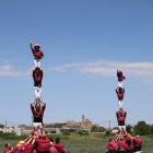 Els Castellers de Lleida van obrir ahir la festa de la lavanda.