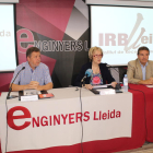 Un momento de la presentación del proyecto, ayer en la sede del Col·legi d’Enginyers de Lleida. 