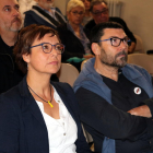 La candidata d’ERC per Girona, Montserrat Bassa, ahir.