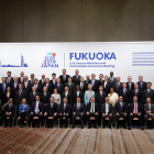 Imagen de los participantes en el encuentro del G-20, ayer.