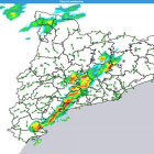 Alerta per pluges intenses a la costa catalana