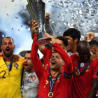 Portugal celebrant el seu títol.