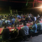 Cena popular el pasado sábado en el marco de las fiestas mayores de L’Alzina.