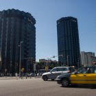 Imatge de les torres de CaixaBank a la Diagonal de Barcelona.