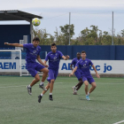 La plantilla se entrenó en el campo del AEM.