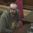 Enric Vidal durante su declaración como testigo en el juicio del 'procés'.