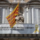 La fachada del Palau de la Generalitat.