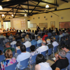 Un moment de l’assemblea general de socis de la cooperativa d’Ivars d’Urgell celebrada ahir.
