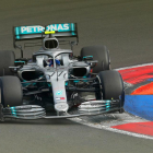 El Mercedes de Bottas fue ayer el más rápido en el circuito de Austin.