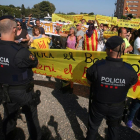 Una protesta contra la presència del rei a Tarragona