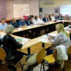 La reunió sobre la campanya d'atenció als temporers a Lleida.