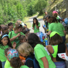 Niños y mayores participaron en la Marxa y el festival.