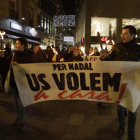 Arran convocó ayer una “marxa de torxes” en Lleida para exigir la libertad de los políticos presos.