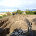 Restes romanes de l’última excavació a Aeso, l’octubre passat.