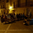 Última sesión del ciclo ‘Cinema a la Fresca’, la noche del pasado sábado en Puigverd de Lleida.