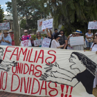 Protesta a Mèxic contra la separació de les famílies, dijous.