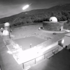 Imagen del bólido desde el Parc Astronòmic.