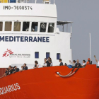 Buque humanitario de SOS Méditerranée y Médicos Sin Fronteras.