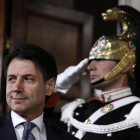 El candidat a primer ministre d’Itàlia, Giuseppe Conte, ahir.