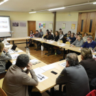 Reunión ayer del consejo escolar municipal de Lleida.