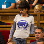 L’exdiputada de la CUP Anna Gabriel, durant un ple al Parlament de Catalunya.