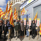 Protesta sindical el pasado año en Lleida contra la precariedad laboral y la pobreza salaria.