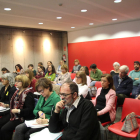 Reunión ayer en el Arxiu Històric de técnicos y concejales de Cultura de Lleida, convocada por el Govern.