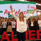 La candidata socialista a la reelecció, Susana Díaz.