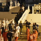 Los 138 inmigrantes que aún permanecían en el buque de rescate.