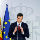 Sánchez anunció en conferencia de prensa haber alcanzado un acuerdo sobre Gibraltar.