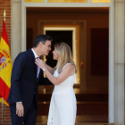 Pedro Sánchez va rebre ahir la presidenta andalusa a la Moncloa.