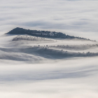 Vista de niebla en la Conca de Tremp tomada el día 25 desde el puerto de Montllobar. 