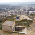 El depósito de agua para el consuno de boca de Sanaüja.